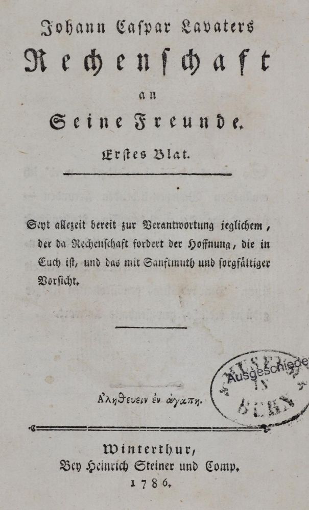 Große Abbildung Nr.3: 143-2367 Lavater,J.C.: (Schweiz)
