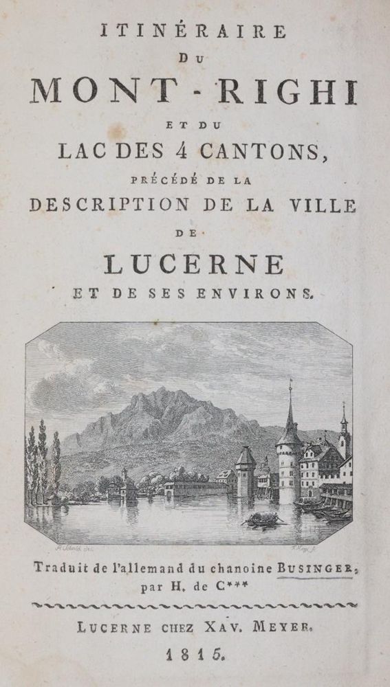 Große Abbildung Nr.1: 143-2369 Businger,(J.).: (Schweiz, Luzern)
