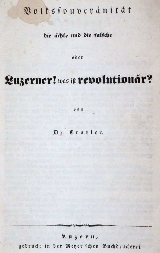 Große Abbildung Nr.1: 143-2370 Troxler,(I.P.V.).: (Schweiz, Luzern)