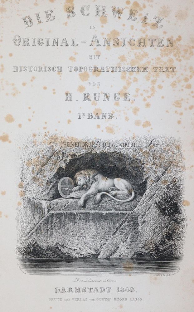 Große Abbildung Nr.1: 143-2378 Runge,H.: (Schweiz)