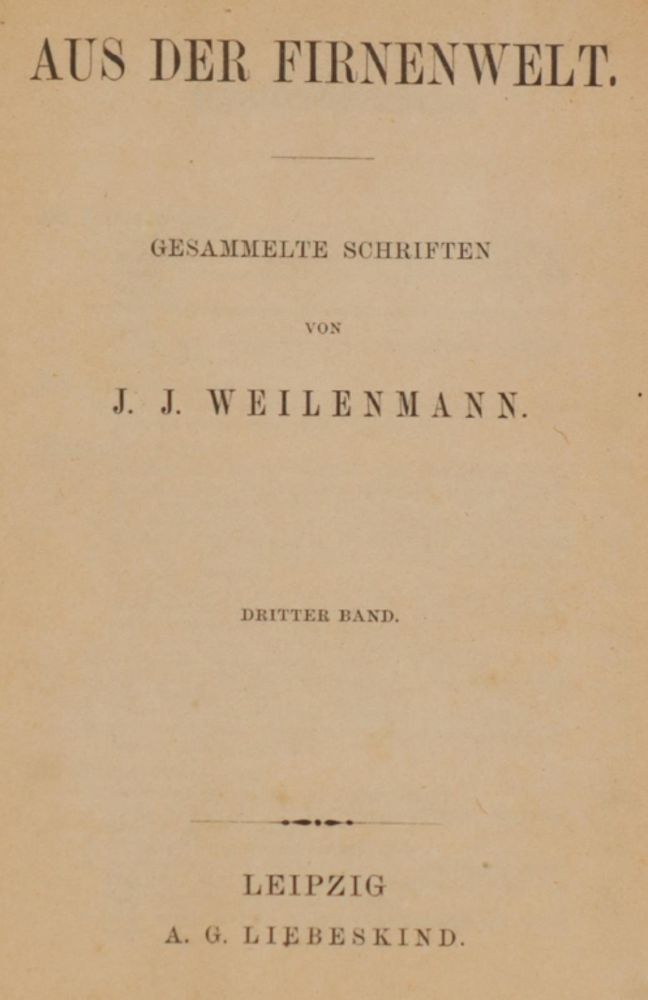 Große Abbildung Nr.1: 143-2396 Weilenmann,J.J.: (Verschiedene Länder - Geschichte, Alpen und Alpinismus)