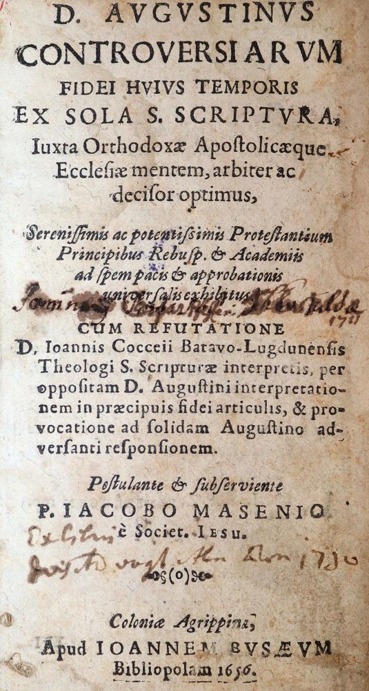 Große Abbildung Nr.1: 143-240 Masen,J.: (Alte Drucke, Handschriften und Theologie)