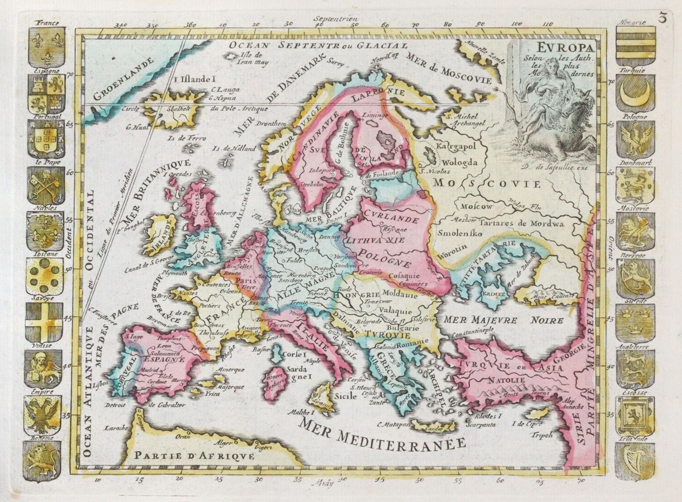 Große Abbildung Nr.2: 143-2407 Kleyne en beknopte Atlas,: (Verschiedene Länder - Geschichte, Atlanten)