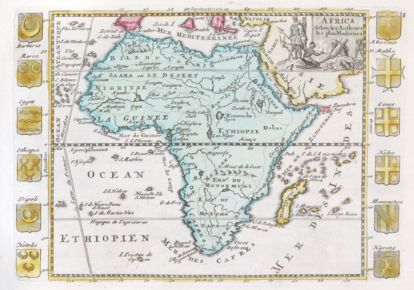 Große Abbildung Nr.3: 143-2407 Kleyne en beknopte Atlas,: (Verschiedene Länder - Geschichte, Atlanten)