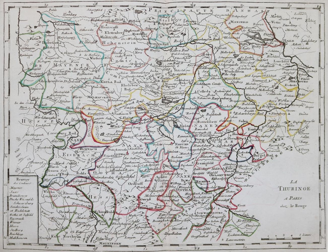 Große Abbildung Nr.6: 143-2410 Rouge,G.L.: (Verschiedene Länder - Geschichte, Atlanten)