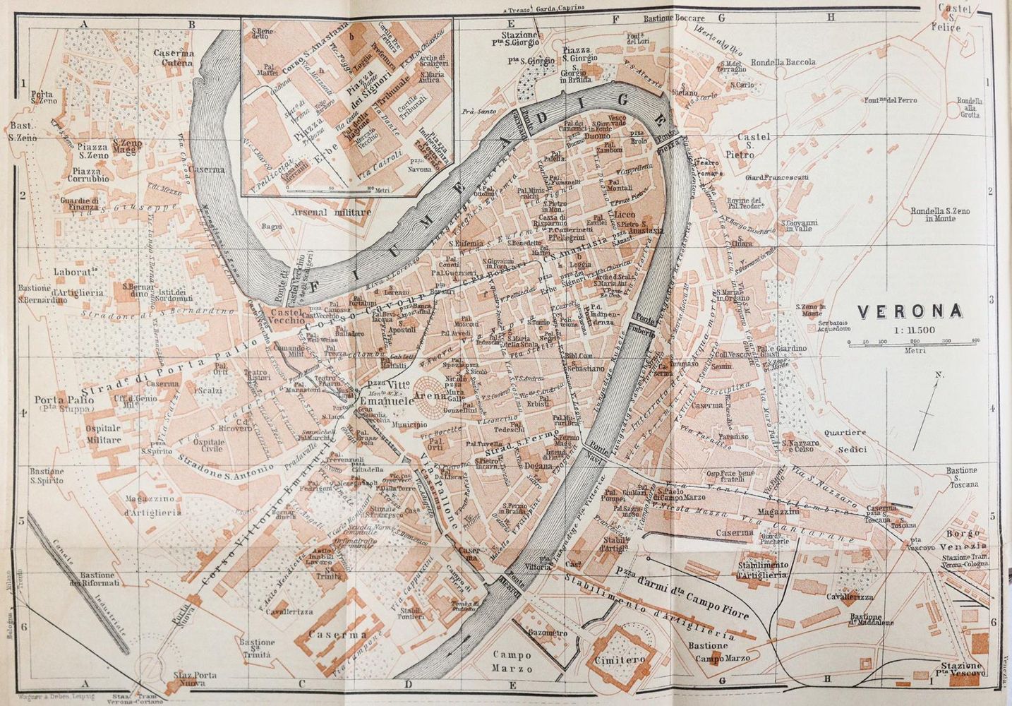 Große Abbildung Nr.4: 143-2412 Sammlung: (Verschiedene Länder - Geschichte, Baedeker)