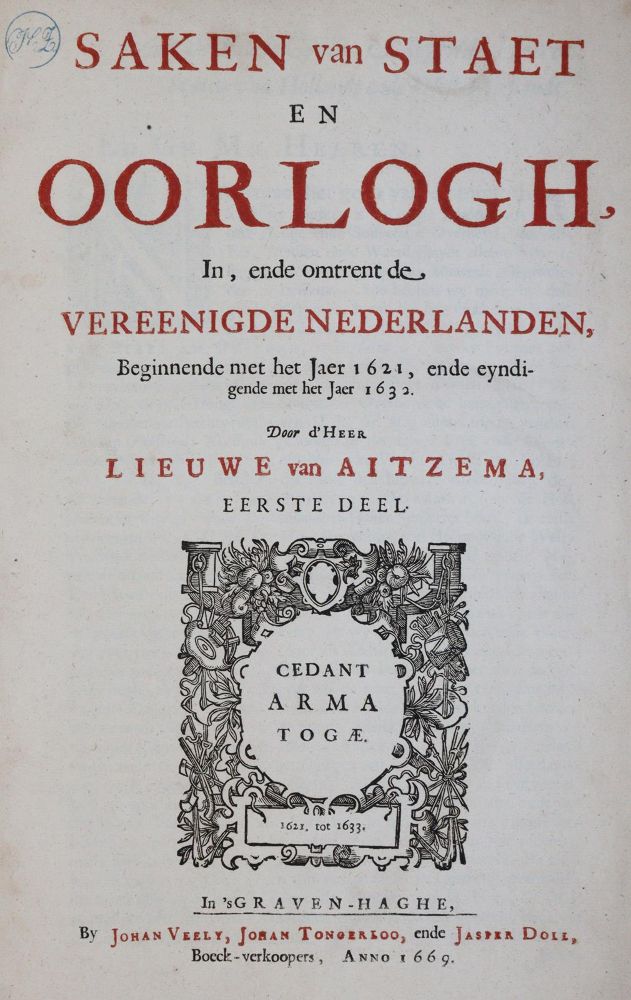Große Abbildung Nr.2: 143-2414 Aitzema,L.v.: (Verschiedene Länder - Geschichte, Benelux)