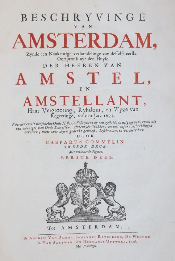 Große Abbildung Nr.1: 143-2417 Commelin,C.: (Verschiedene Länder - Geschichte, Benelux)