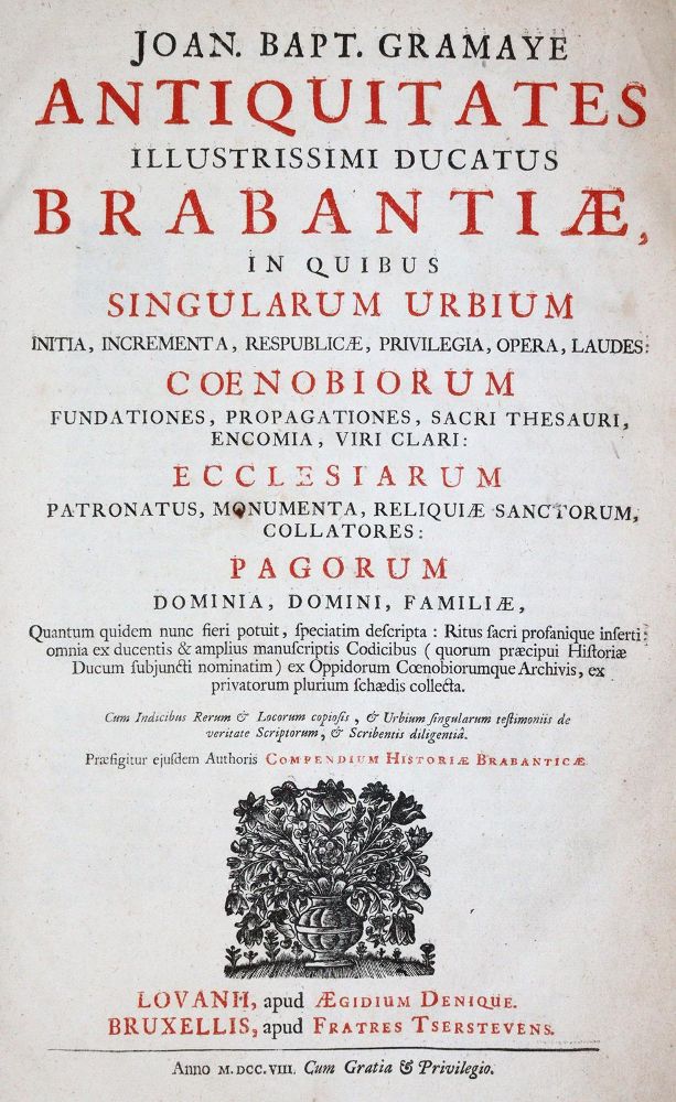 Große Abbildung Nr.1: 143-2418 Gramaye,J.B.: (Verschiedene Länder - Geschichte, Benelux)