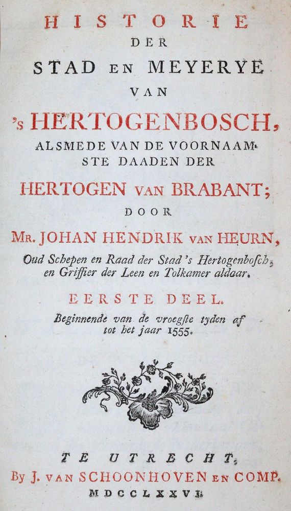 Große Abbildung Nr.1: 143-2420 Heurn,J.H.v.: (Verschiedene Länder - Geschichte, Benelux)