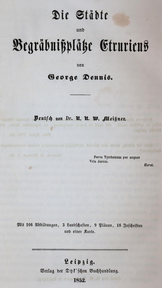 Große Abbildung Nr.1: 143-2433 Dennis,G.: (Verschiedene Länder - Geschichte, Etrurien)