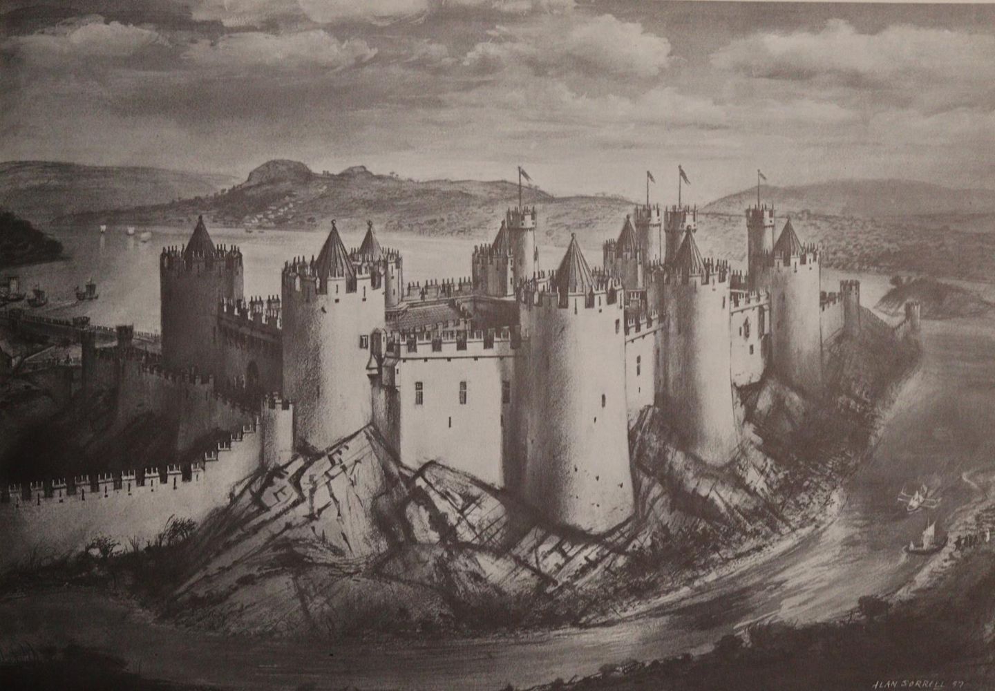 Große Abbildung Nr.4: 143-2438 Burgen u. Schlösser.: (Verschiedene Länder - Geschichte, Grossbritannien)
