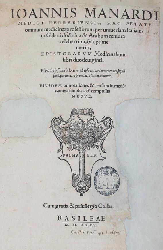 Große Abbildung Nr.1: 143-244 Manardi,G.: (Medizin)