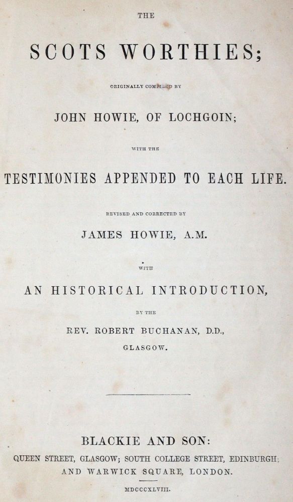 Große Abbildung Nr.3: 143-2447 Howie,J.: (Verschiedene Länder - Geschichte, Grossbritannien, Schottland)