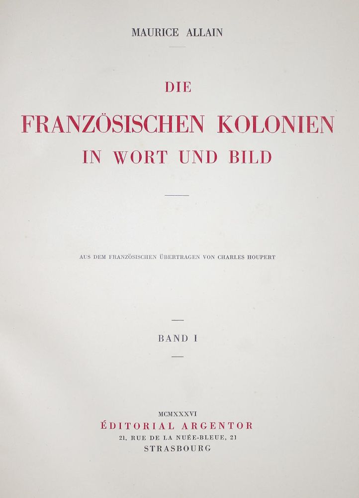 Große Abbildung Nr.1: 143-2451 Allain,M.: (Verschiedene Länder - Geschichte, Kolonien)