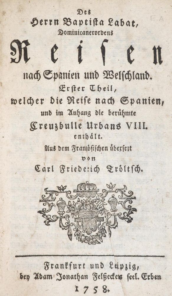 Große Abbildung Nr.1: 143-2456 Labat,(J.B.).: (Verschiedene Länder - Geschichte)