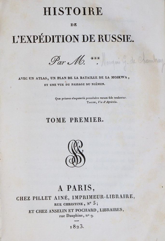 Große Abbildung Nr.1: 143-2475 Chambray,G.de.: (Verschiedene Länder - Geschichte, Russland)