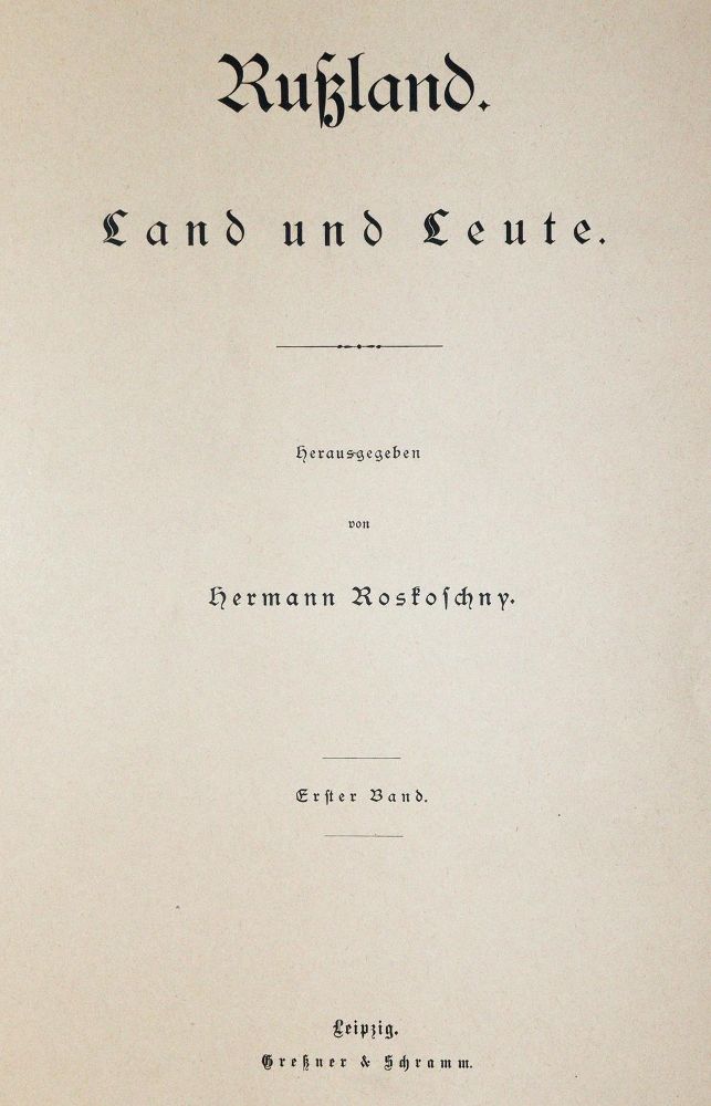 Große Abbildung Nr.1: 143-2479 Roskoschny,H.: (Verschiedene Länder - Geschichte, Russland)