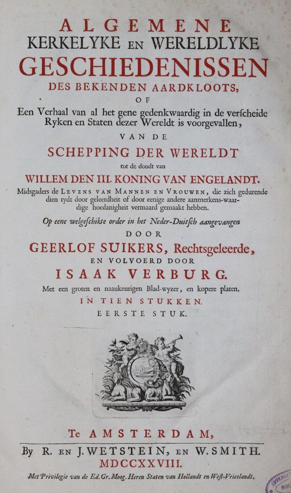Große Abbildung Nr.2: 143-2489 Suikers,G. u. I.Verburg.: (Verschiedene Länder - Geschichte)