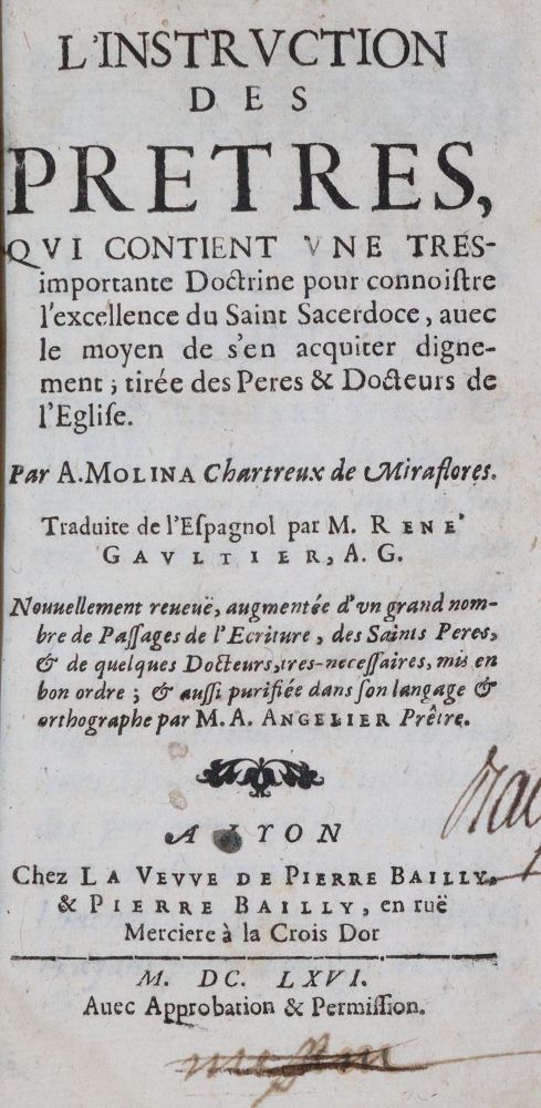 Große Abbildung Nr.1: 143-250 Molina,A.: (Alte Drucke, Handschriften und Theologie)