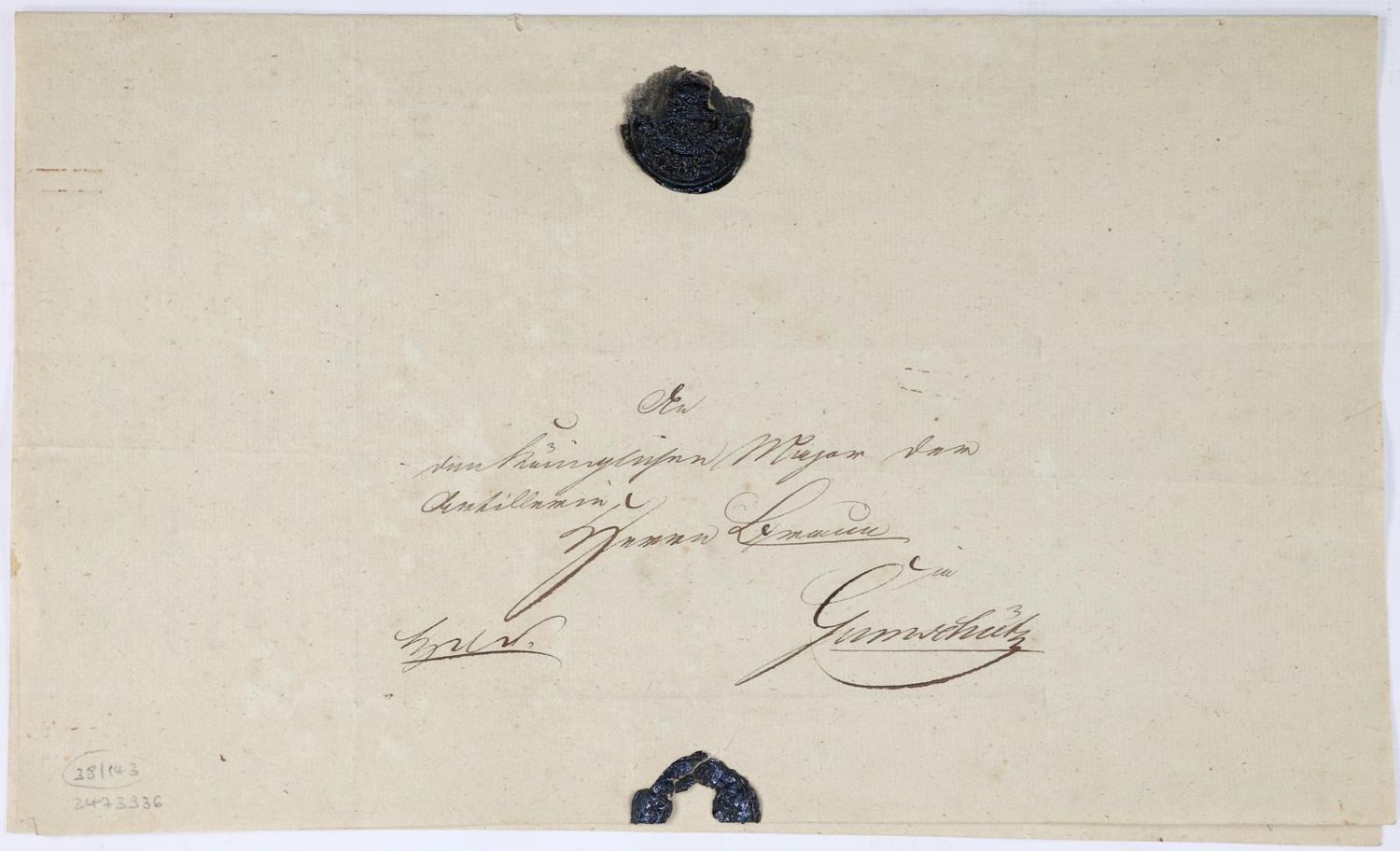 Große Abbildung Nr.2: 143-2504 August, Prinz v. Preußen,: (Autographen)