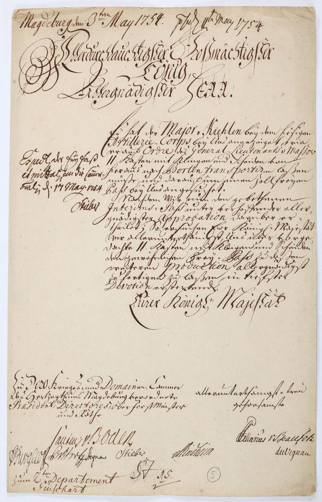 Große Abbildung Nr.1: 143-2505 Boden, August Friedrich von,: (Autographen)