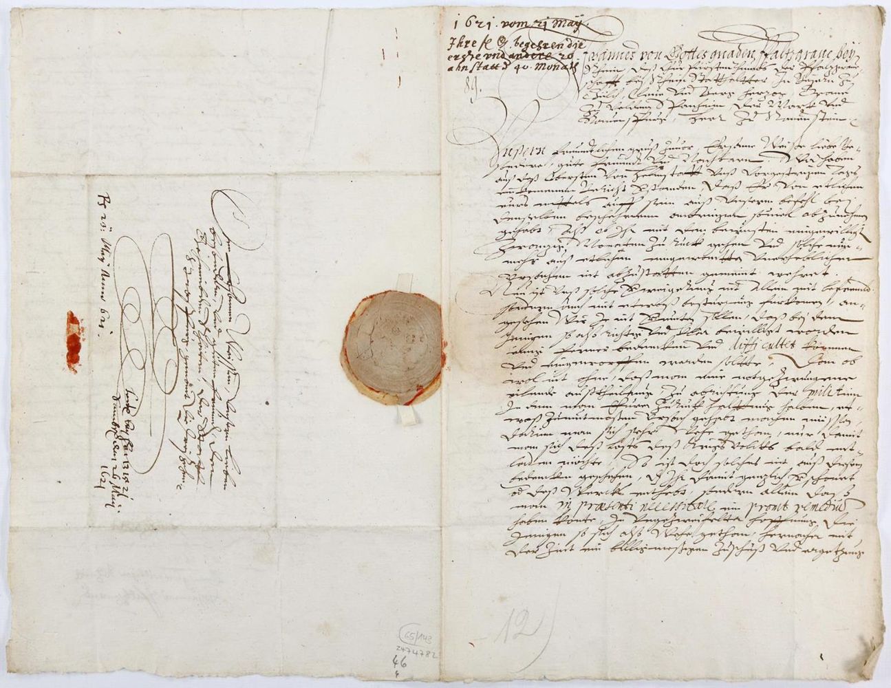 Große Abbildung Nr.1: 143-2515 Johann II. Pfalzgraf bei Rhein,: (Autographen)