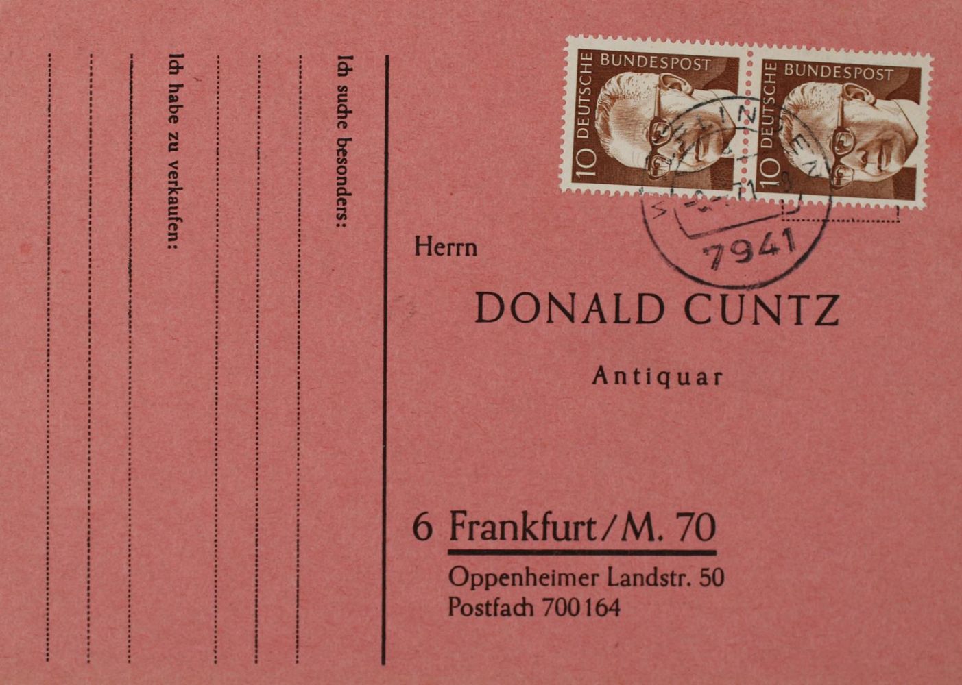 Große Abbildung Nr.2: 143-2516 Jünger, Ernst,: (Autographen)