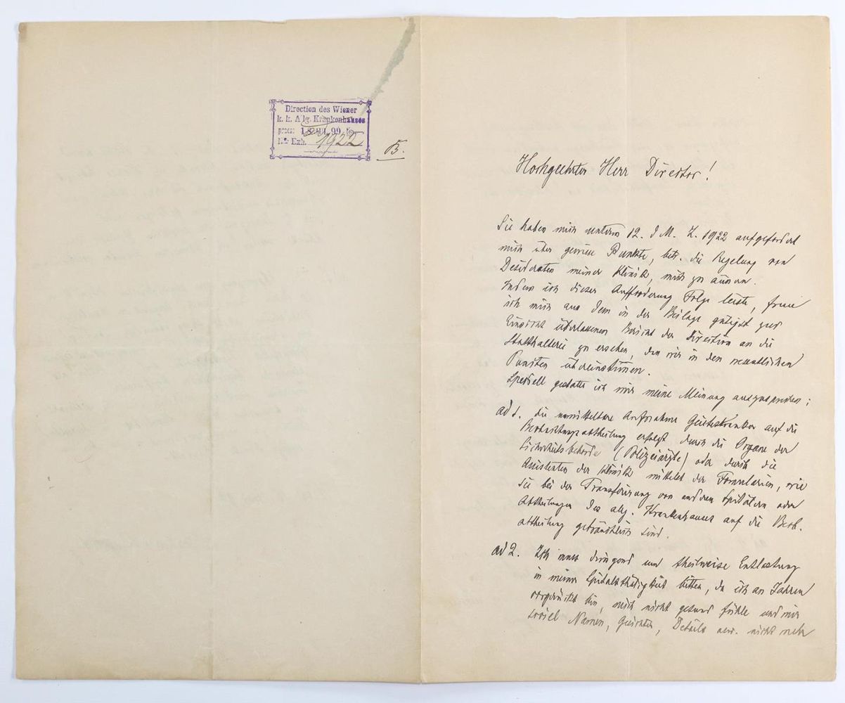 Große Abbildung Nr.2: 143-2518 Krafft-Ebing, Richard von,: (Autographen)