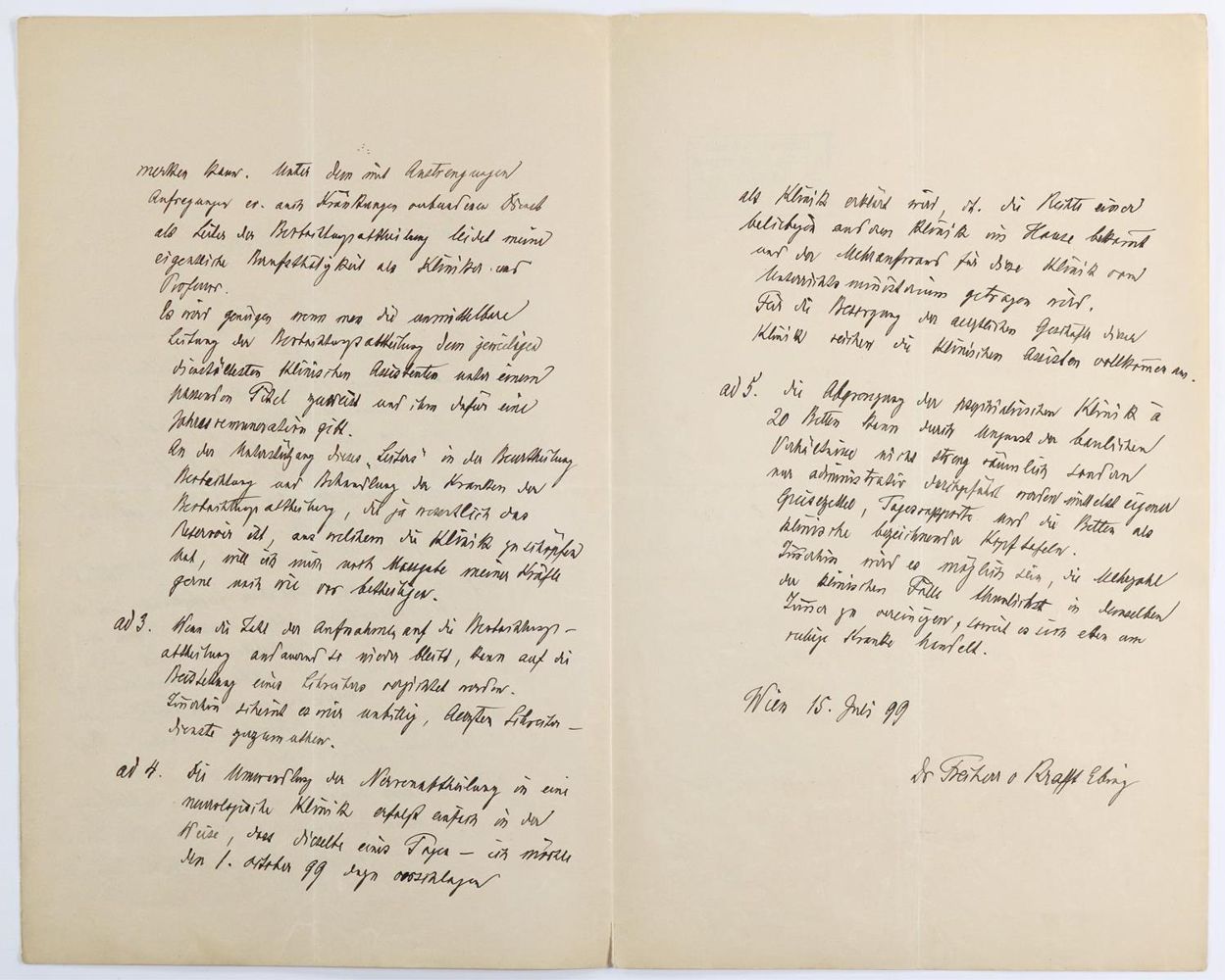 Große Abbildung Nr.3: 143-2518 Krafft-Ebing, Richard von,: (Autographen)