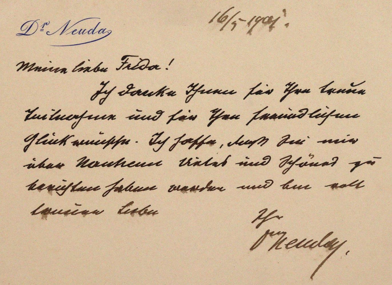 Große Abbildung Nr.3: 143-2528 Neuda, Max,: (Autographen)