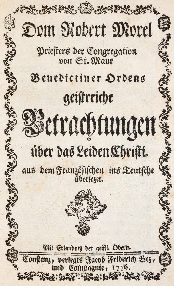 Große Abbildung Nr.1: 143-253 Morel,R.: (Alte Drucke, Handschriften und Theologie)