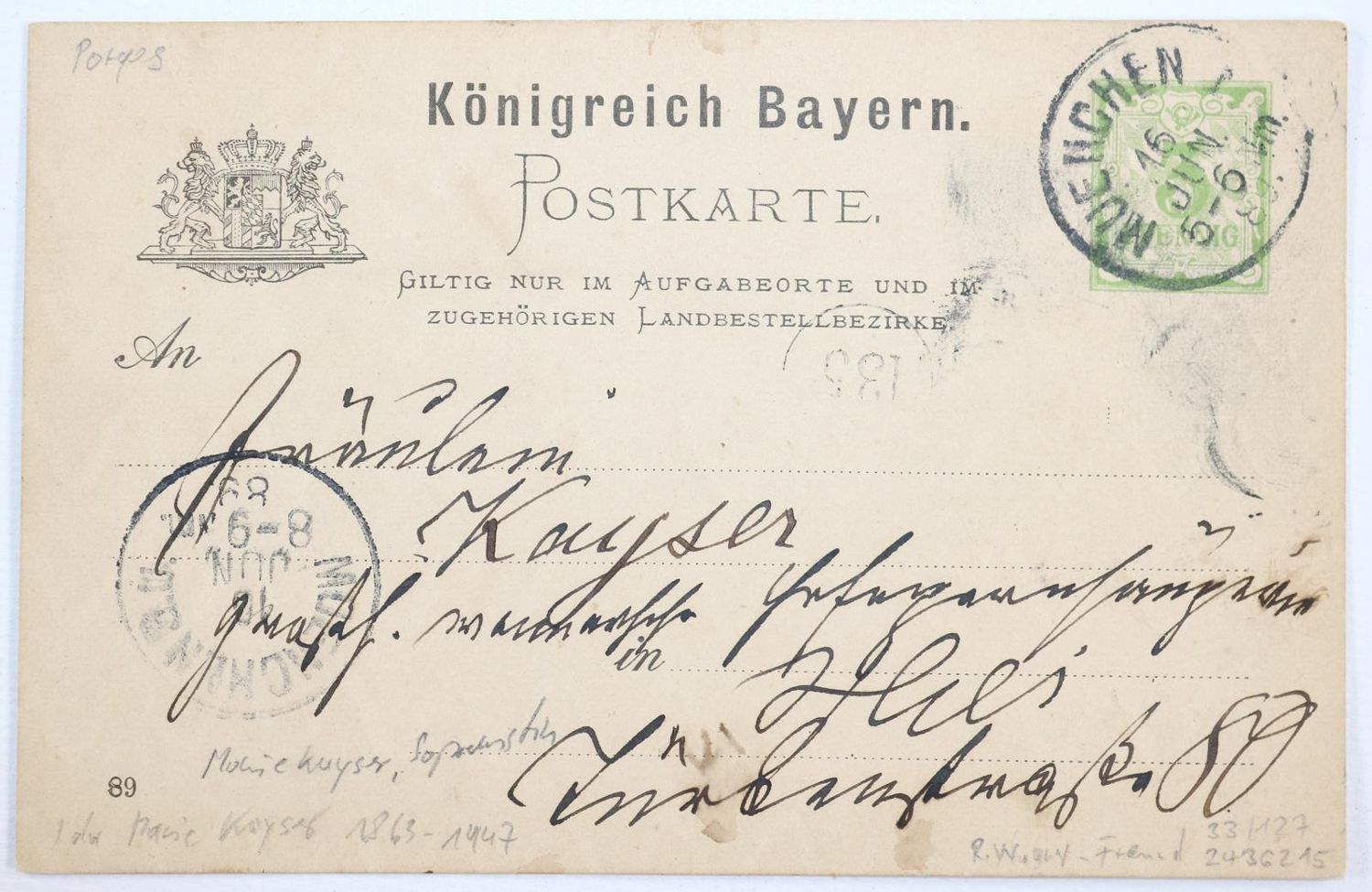 Große Abbildung Nr.1: 143-2531 Porges, Heinrich,: (Autographen)