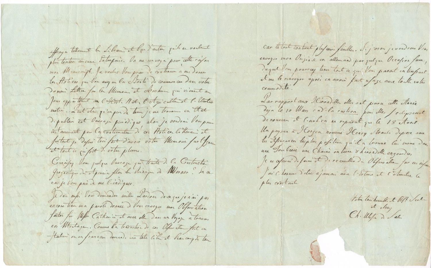 Große Abbildung Nr.2: 143-2536 Salis-Marschlins, Karl Ulysses von,: (Autographen)