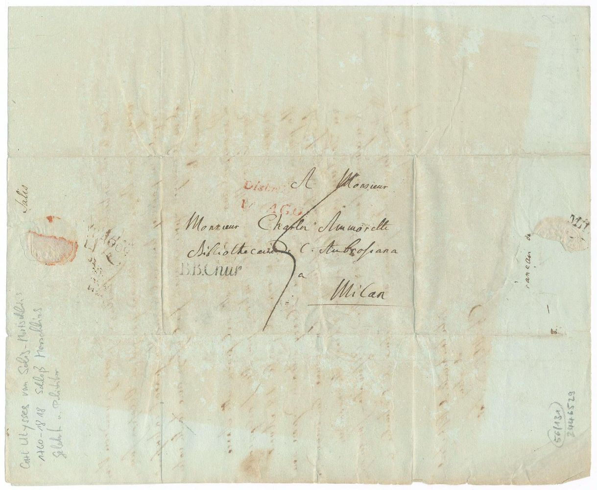 Große Abbildung Nr.3: 143-2536 Salis-Marschlins, Karl Ulysses von,: (Autographen)