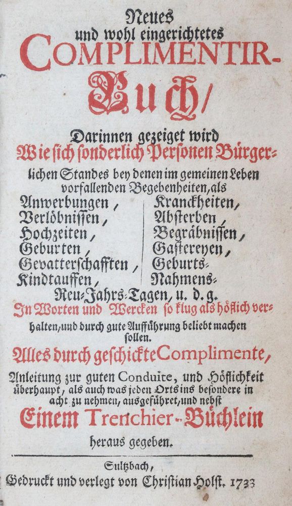 Große Abbildung Nr.2: 143-259 Neues und wohl eingerichtetes: (Alte Drucke, Handschriften und Theologie)