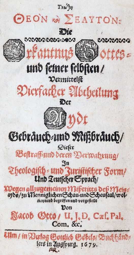 Große Abbildung Nr.1: 143-264 Otto,J.: (Alte Drucke, Handschriften und Theologie)