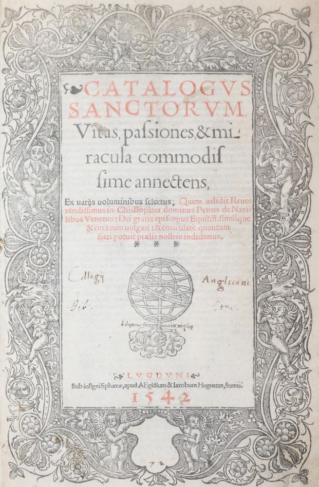 Große Abbildung Nr.1: 143-268 Petrus de Natalibus (Pietro dei Nadali).: (Alte Drucke, Handschriften und Theologie)
