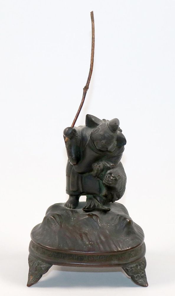 Große Abbildung Nr.1: 143-2681 Fischer mit Karpfen.: (Asiatika)