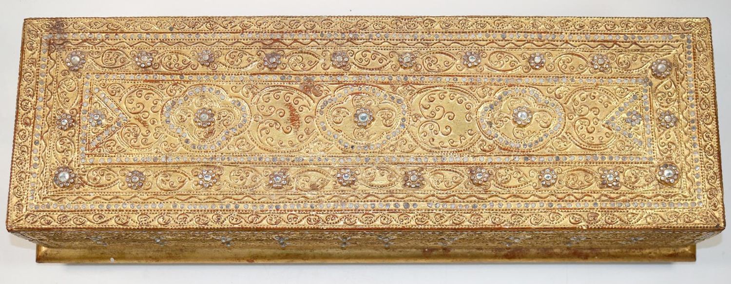 Große Abbildung Nr.2: 143-2720 Seltene Manuskript-Truhe: (Asiatika)