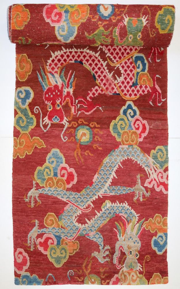 Große Abbildung Nr.1: 143-2745 Drachengalerie Tibet: (Asiatika, Teppiche)