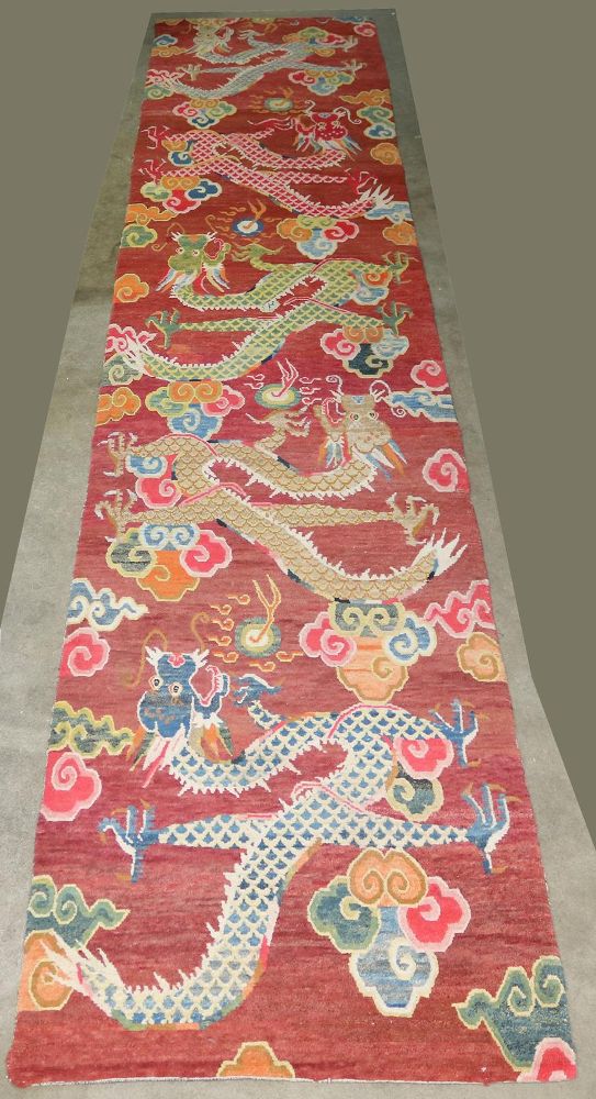 Große Abbildung Nr.11: 143-2745 Drachengalerie Tibet: (Asiatika, Teppiche)
