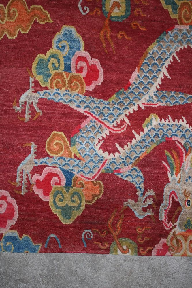 Große Abbildung Nr.117: 143-2745 Drachengalerie Tibet: (Asiatika, Teppiche)