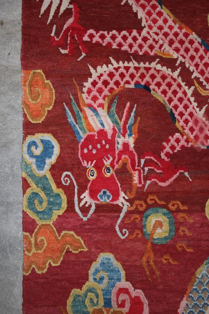 Große Abbildung Nr.118: 143-2745 Drachengalerie Tibet: (Asiatika, Teppiche)