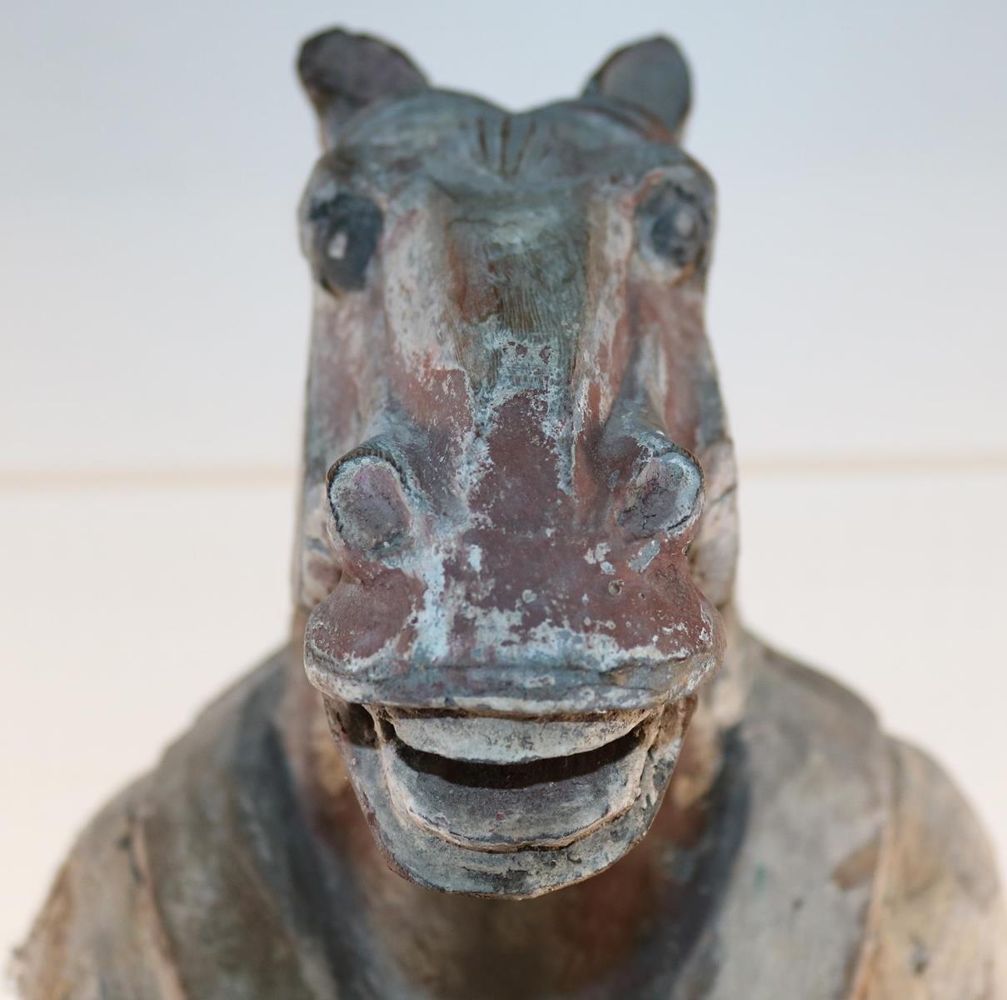 Große Abbildung Nr.2: 143-2754 Zodiac-Figur mit Pferdekopf.: (Asiatika)