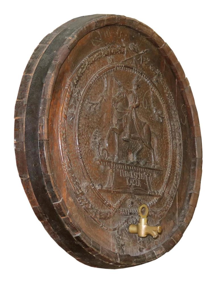 Große Abbildung Nr.2: 143-2757 Barocker Fassboden.: (Getränke, Wein)