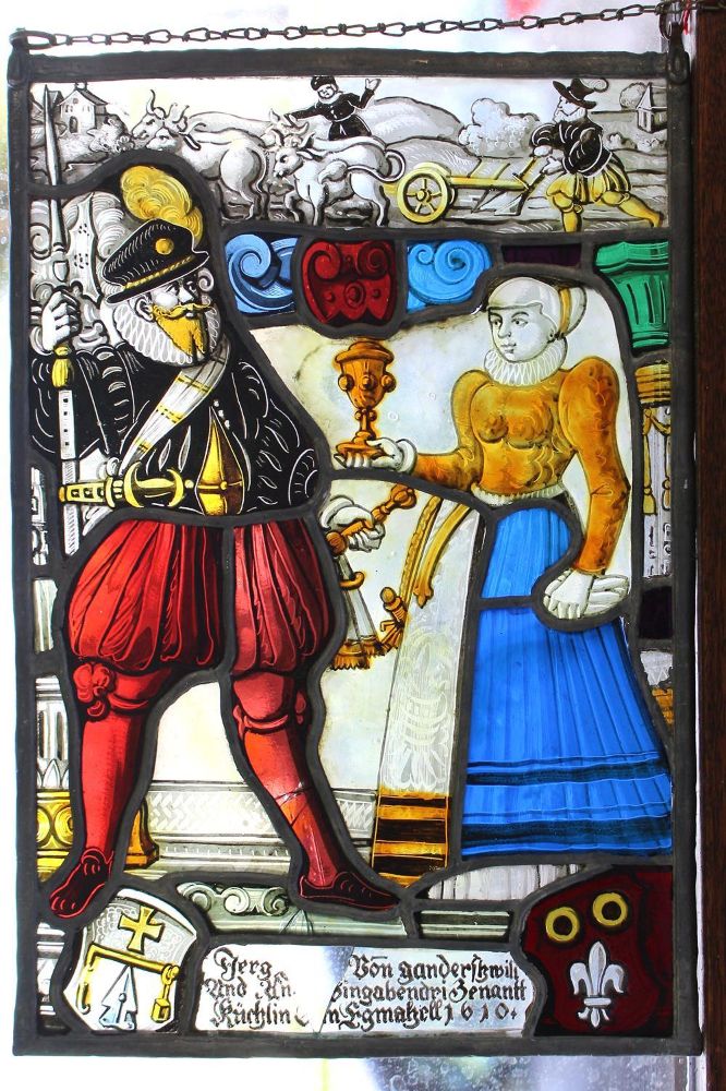 Große Abbildung Nr.16: 143-2768 Basel Bleiverglasungen.: (Glas)