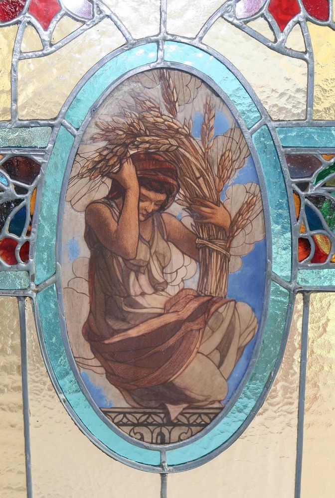 Große Abbildung Nr.5: 143-2777 Bedeutender Jugendstil Paravent.: (Möbel)
