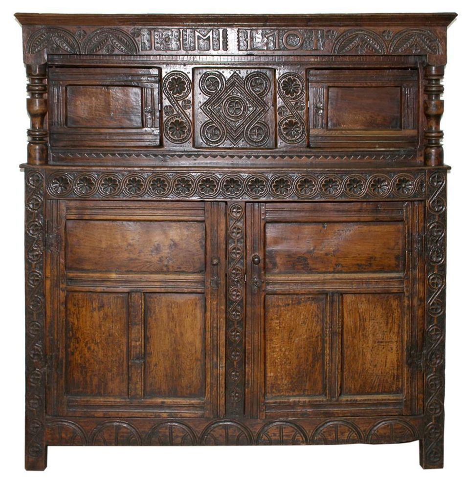 Große Abbildung Nr.3: 143-2778 Hallenschrank norddeutsch um 1700: (Möbel)