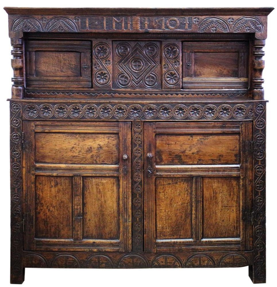 Große Abbildung Nr.7: 143-2778 Hallenschrank norddeutsch um 1700: (Möbel)